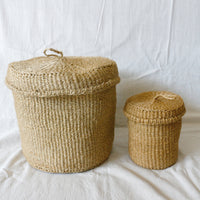 ふたつきサイザルボックスmini ベージュ