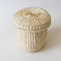 ふたつきサイザルボックスmini ナチュラル