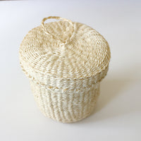 ふたつきサイザルボックスmini ナチュラル