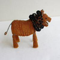 beads animal ②ライオン(茶色・たてがみ黒)