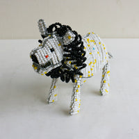 beads animal ①ライオン(白に黄色)
