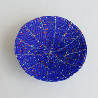 ビーズボウル 青