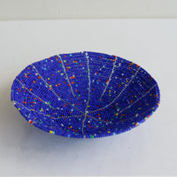 ビーズボウル 青