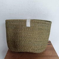 oval basket/S light green khaki