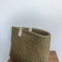 oval basket/S light green khaki