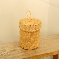 ふたつきサイザルボックスmini ベージュ