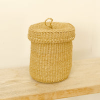 ふたつきサイザルボックスmini カーキ