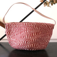 アクリルサイザルバスケット M/革ショルダー 6027
