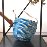 アクリルサイザルバスケット M/革ショルダー 6033