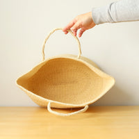 oval basket/LS natural