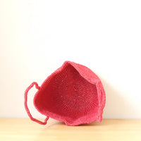 サイザルバスケット MSサイズ ライトレッド