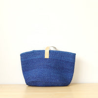 oval basket/S indigo blue