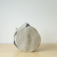 サイザルバスケット SSサイズ ダイヤ グレー・ブラック