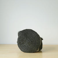 サイザルバスケット SSサイズ ダイヤ ブラック・ミディアムグレー