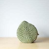 サイザルバスケット SSサイズ ゼブラシカク グレー・ライム