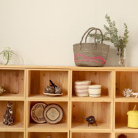 ふたつきサイザルボックスmini ベージュ