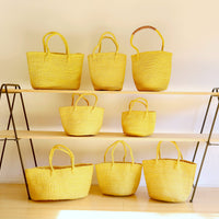 oval basket/LS canary yellow