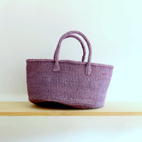 oval basket/LS mauve