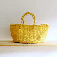 oval basket/LS canary yellow