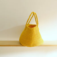 oval basket/LS canary yellow