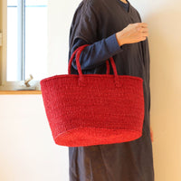 oval basket/high indigo blue