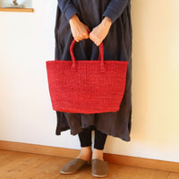 oval basket/high indigo blue