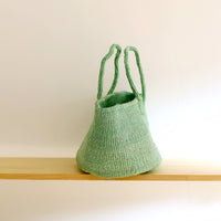 oval basket/LS mint green