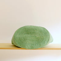oval basket/LS mint green