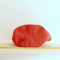 oval basket/LS light red orange
