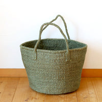 サイザルバスケット MLサイズ グリーンカーキ