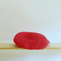 oval basket/high red orange