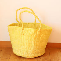 サイザルバスケット MLサイズ イエロー