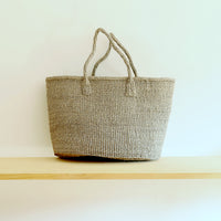 oval basket/high medium grey