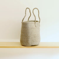 oval basket/high medium grey