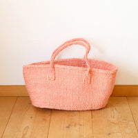 oval basket/low coral pink