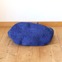 oval basket/high indigo blue