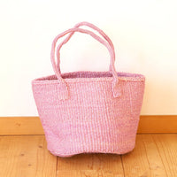 サイザルバスケット MSサイズ ダートピンク