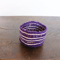 open weave with beads/mini