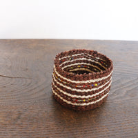 open weave with beads/mini