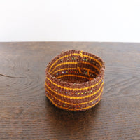 open weave with beads/mini