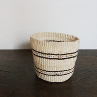 open weave with beads/SS