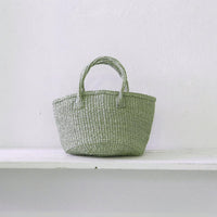 サイザルバスケット SSサイズ ライトミディアムグレー