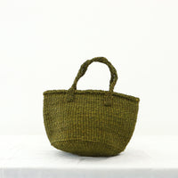 サイザルバスケット SSサイズ グリーンカーキ
