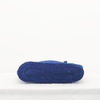 oval basket/thin indigo blue