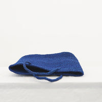 oval basket/thin indigo blue