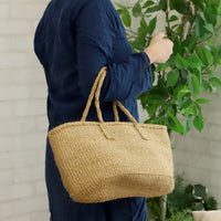 oval basket/low natural