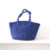サイザルバスケット MSサイズ インディゴブルー