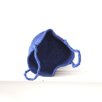 サイザルバスケット MSサイズ インディゴブルー