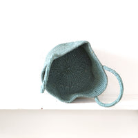 サイザルバスケット MSサイズ ライトブルーグレー