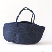 サイザルバスケット LSサイズ ネイビー